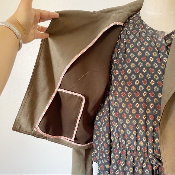 Anthropologie Green Kelyn Faux Suede Moto Jacket size XL NWOT - Picture 5 of 9